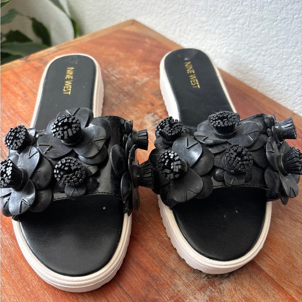 Nine West sandals.